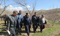 بازدید وزیر جهاد کشاورزی  از باغات کشاورزی شهرستان شمیرانات